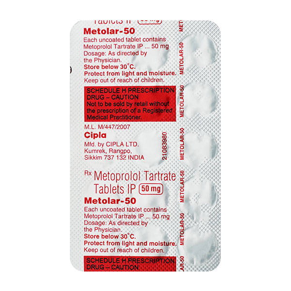 METOLAR 50MG TABLET