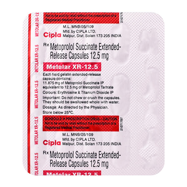 METOLAR XR 12.5MG TABLET
