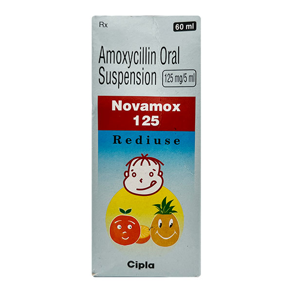 NOVAMOX 125 REDIUSE ORAL SUSPENSION 60ML