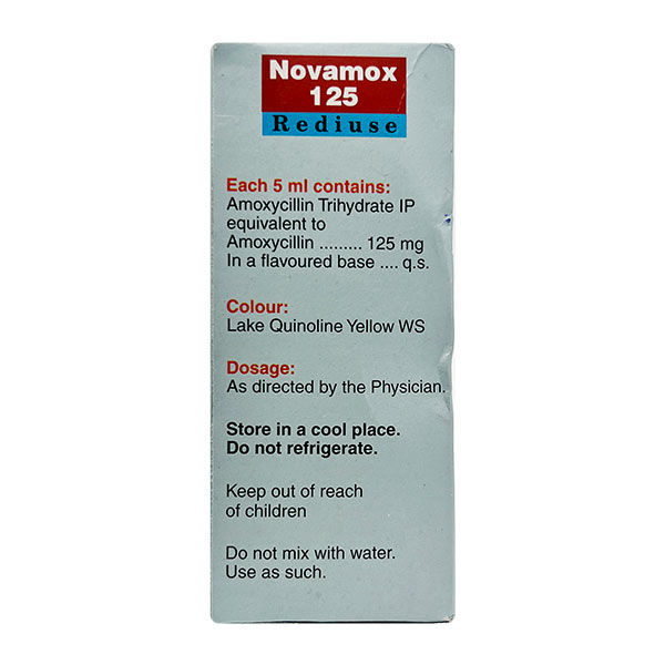 NOVAMOX 125 REDIUSE ORAL SUSPENSION 60ML
