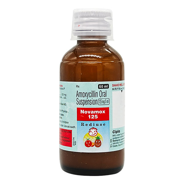 NOVAMOX 125 REDIUSE ORAL SUSPENSION 60ML