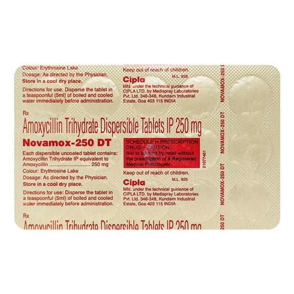 NOVAMOX 250 DT TABLET