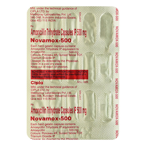 NOVAMOX 500MG CAPSULE