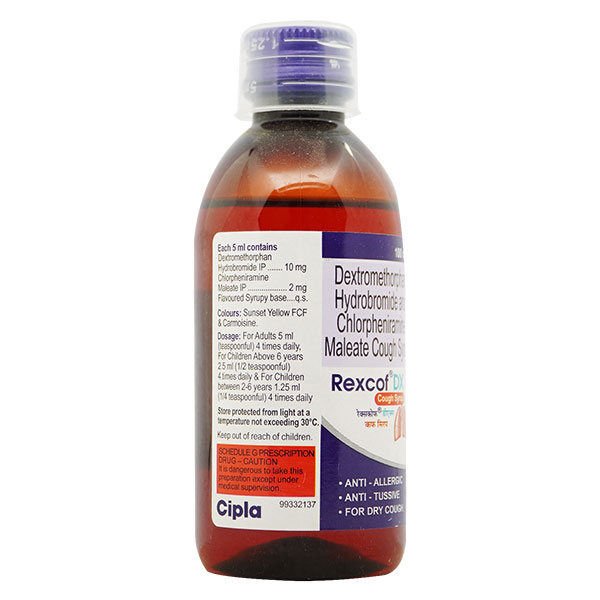 REXCOF DX SYRUP 100ML