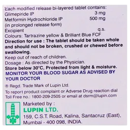 GLUCONORM G 3 TAB