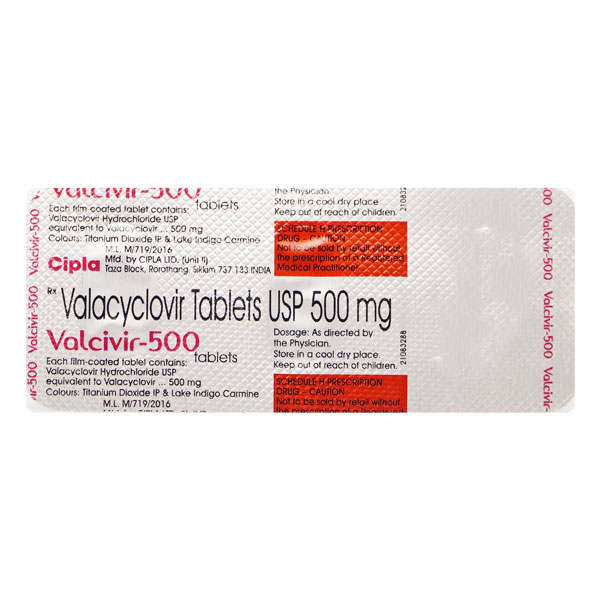 VALCIVIR 500MG TABLET