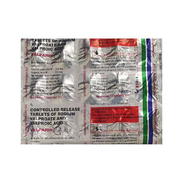 VALPARIN CHRONO 500 TABLET CR