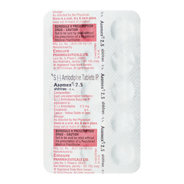 ASOMEX 2.5MG TABLET