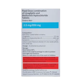 ONDERO MET 2.5/850 MG TAB