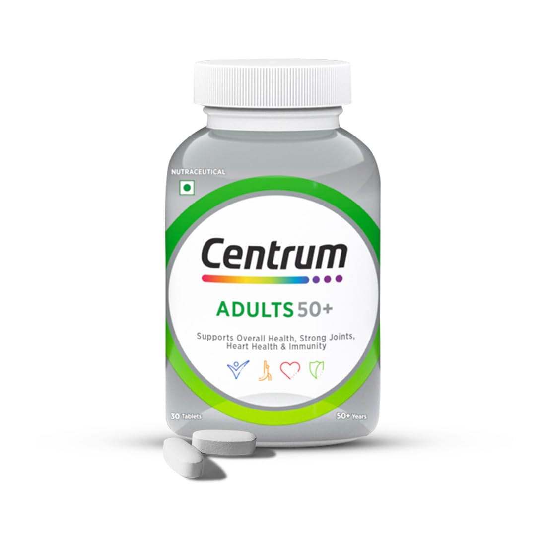 CENTRUM ADULT 50+ | VEG TABLETS FOR JOINTS, HEART & IMMUNITY  WORLD'S NO.1 MULTIVITAMIN