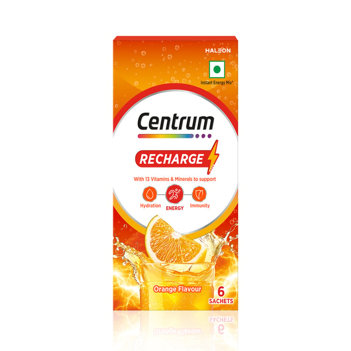 CENTRUM RECHARGE INSTANT ENERGY MIX SACHET (5GM EACH) ORANGE