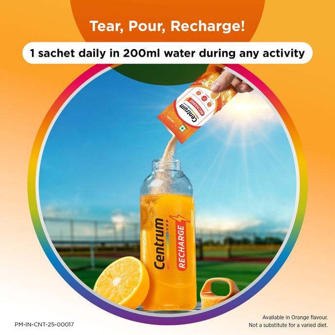 CENTRUM RECHARGE INSTANT ENERGY MIX SACHET (5GM EACH) ORANGE