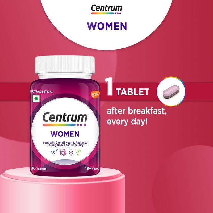 CENTRUM WOMEN, WORLD'S NO.1 MULTIVITAMIN WITH BIOTIN, VITAMIN C & 21 VITAL NUTRIENTS FOR OVERALL HEA