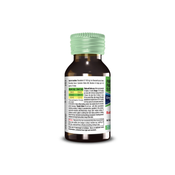 CROCIN BABY PARACETAMOL PAEDIATRIC DROPS | FLAVOUR PEPPERMINT 15ML
