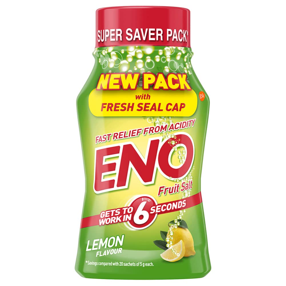 ENO LEMON DIGESTIVE FRUIT SALT 100 GM JAR PACK