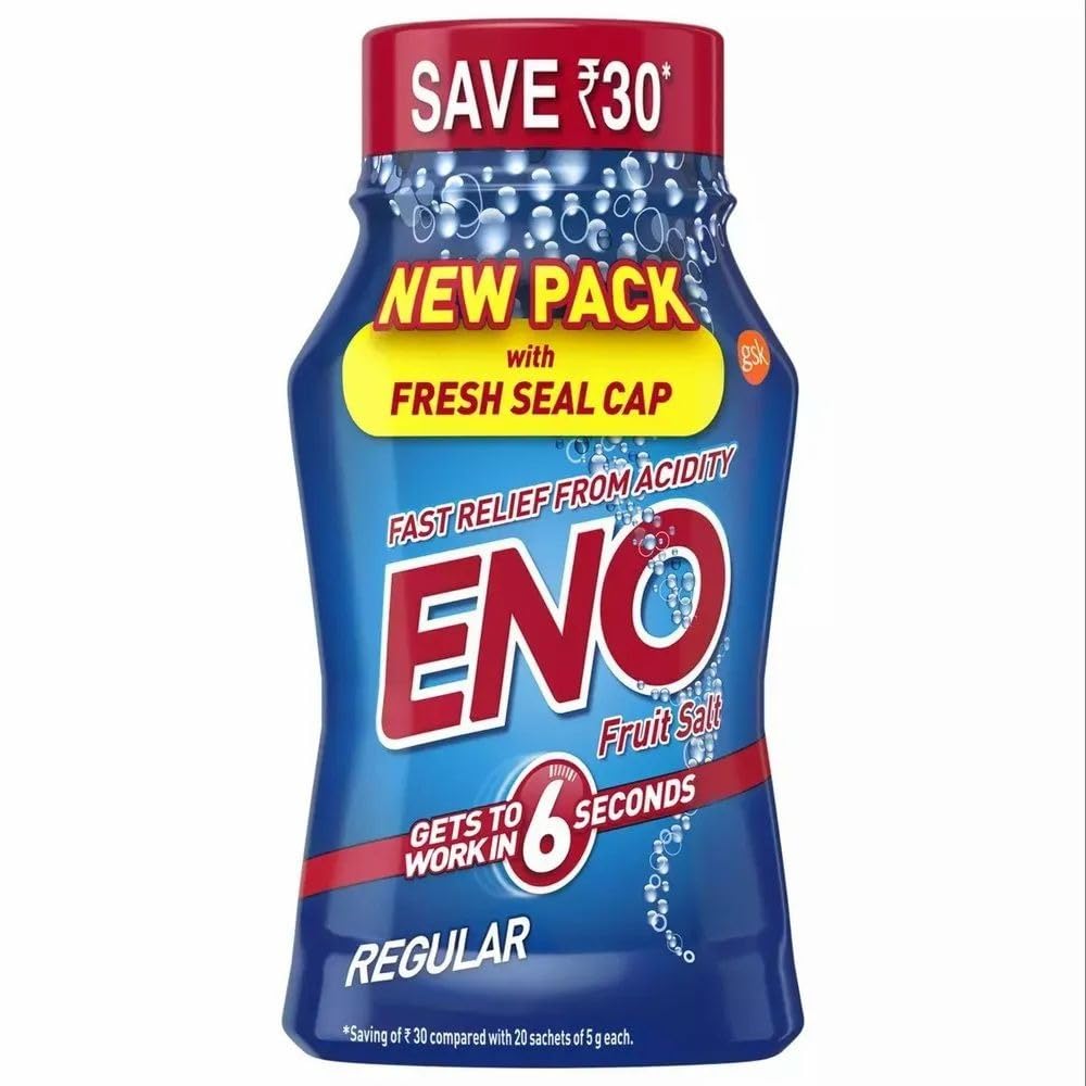 ENO REGULAR DIGESTIVE FRUIT SALT 100 GM JAR PACK