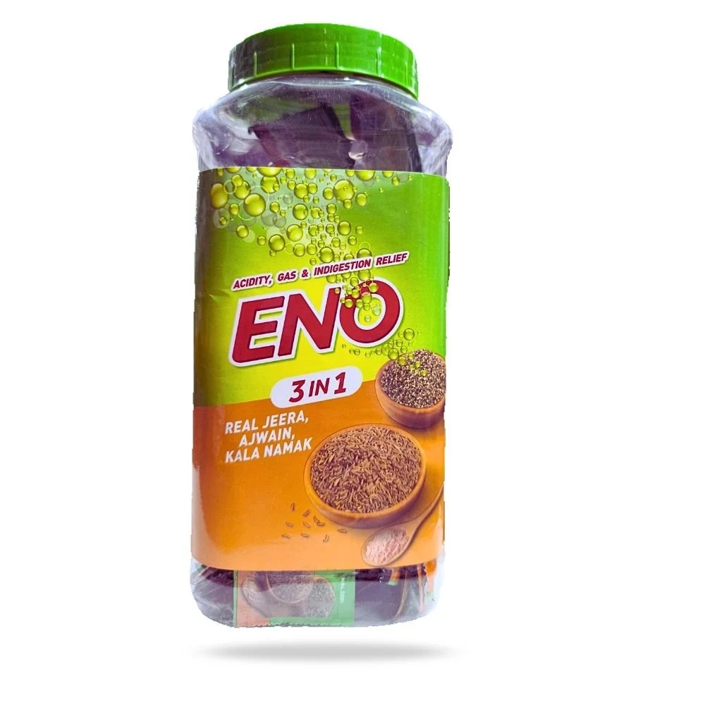ENO JEERA, AJWAIN & KALA NAMAK FOR FAST & EFFECTIVE RELIEF FROM ACIDITY, GAS & INDIGESTION 5G EACH
