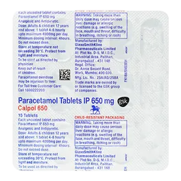 CALPOL 650MG TABLET