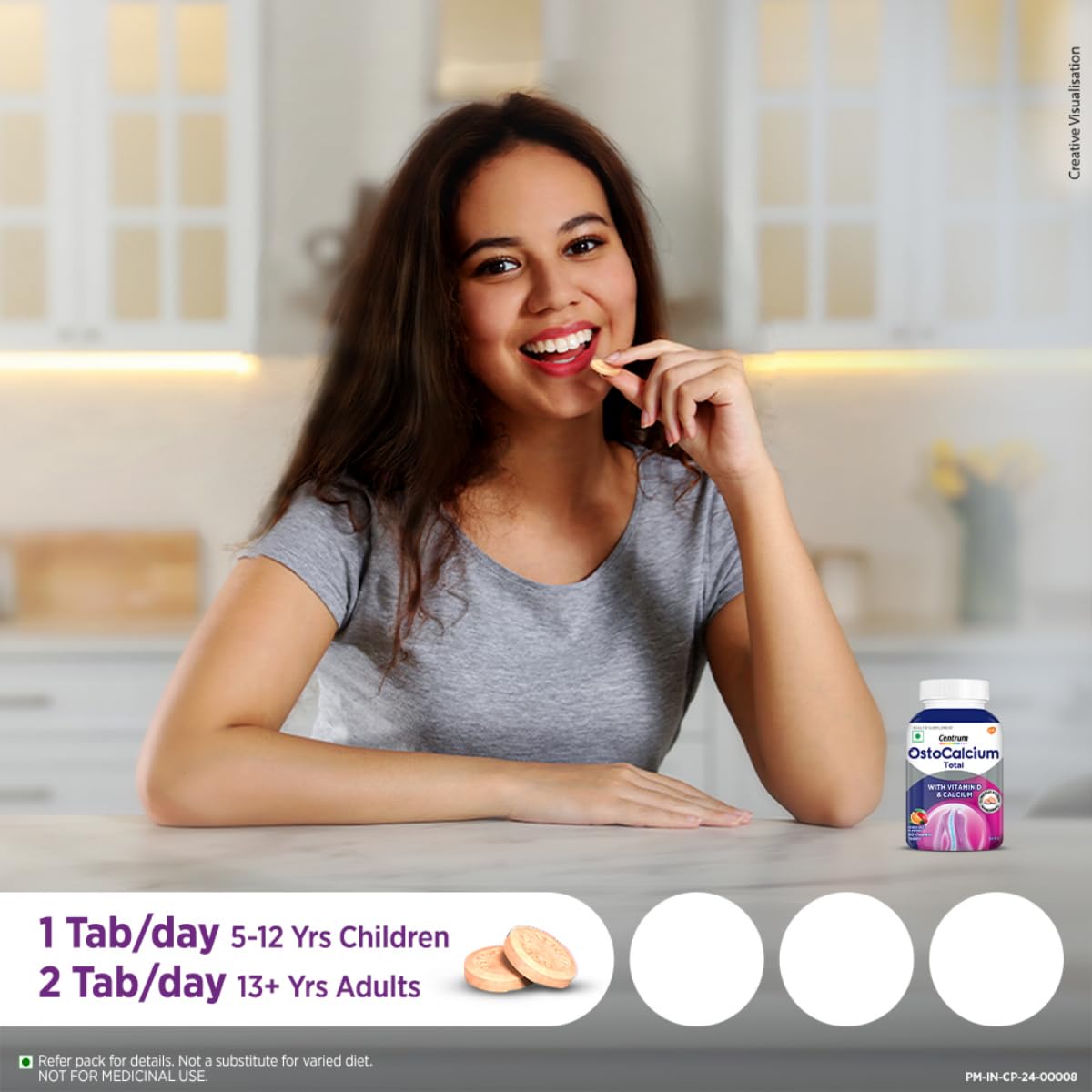OSTOCALCIUM TOTAL CHEWABLE TABLET WITH VITAMIN D & CALCIUM 30 TABLETS