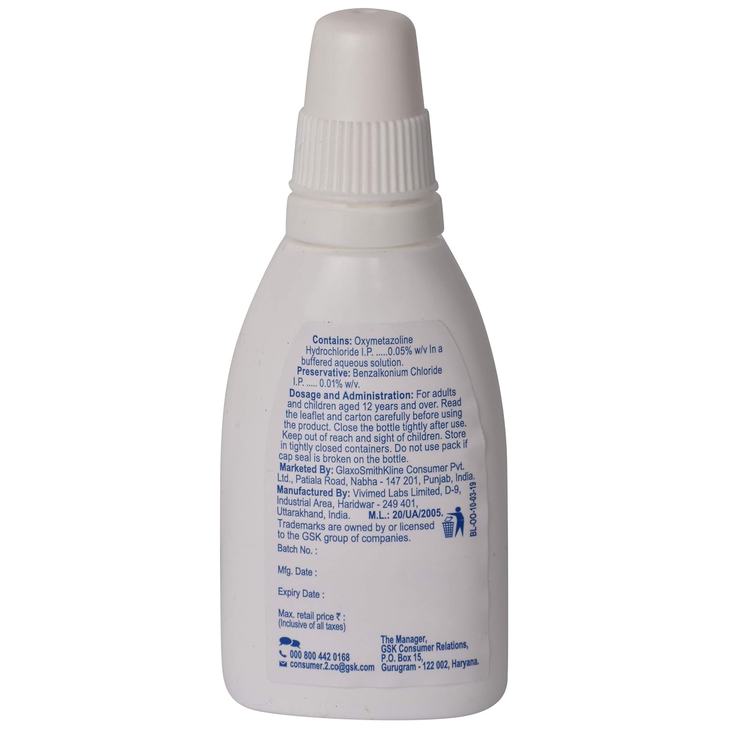 OTRIVIN OXY FAST RELIEF ADULT NASAL SPRAY