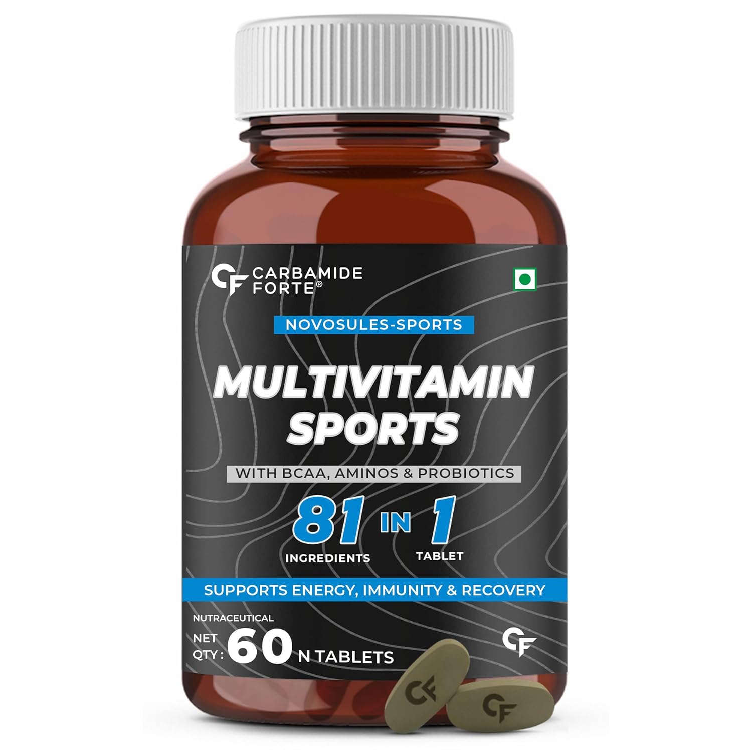CARBAMIDE FORTE MULTIVITAMIN TABLET WITH BCAA, AMINO ACIDS, PROBIOTICS & ANTIOXIDANTS 60 TABLETS