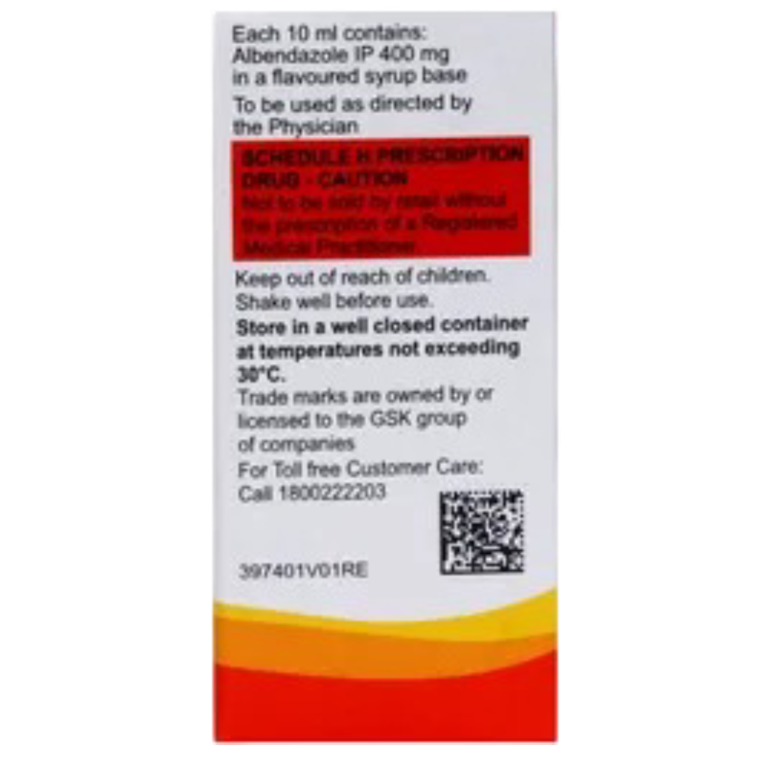 ZENTEL ORAL SUSPENSION 10ML
