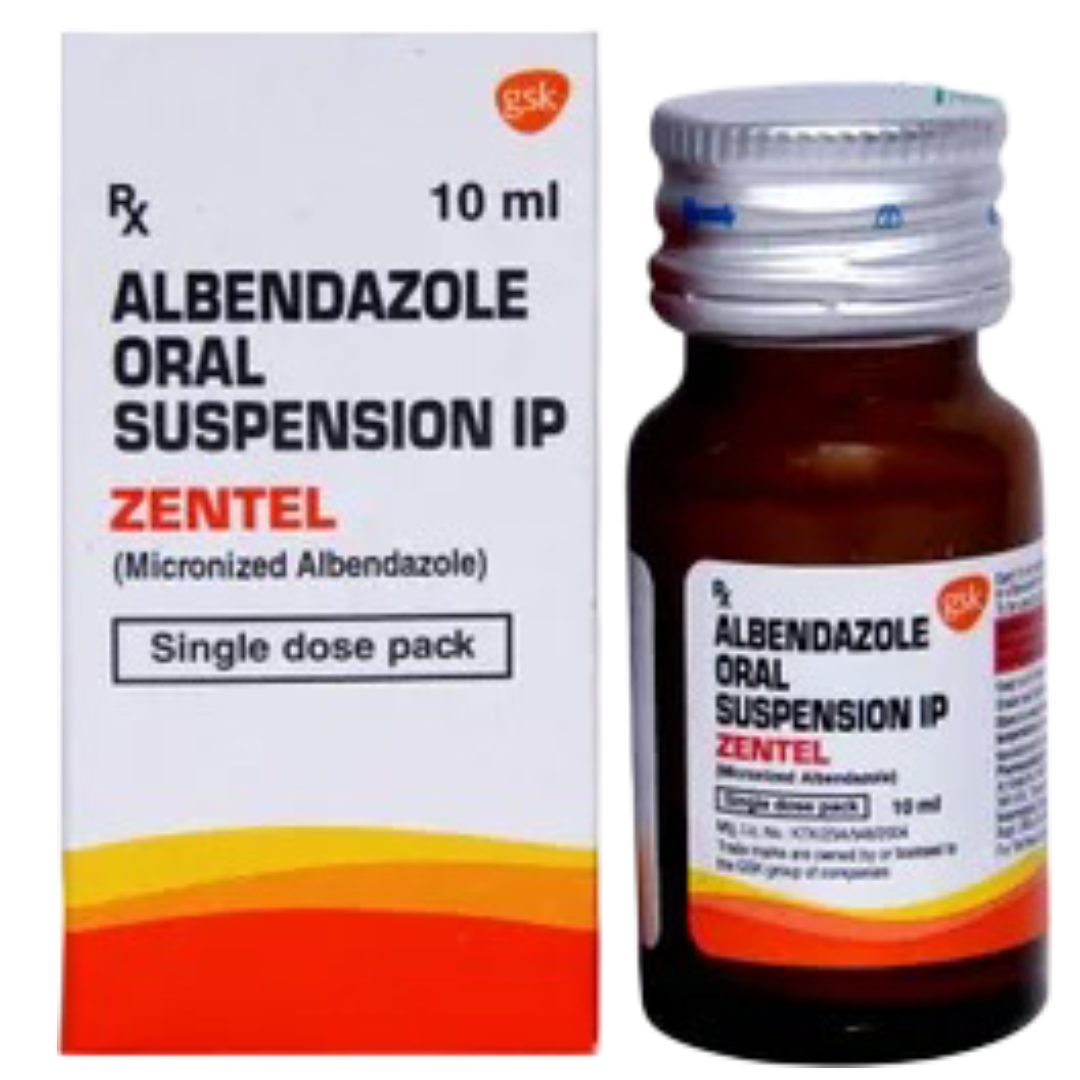 ZENTEL ORAL SUSPENSION 10ML