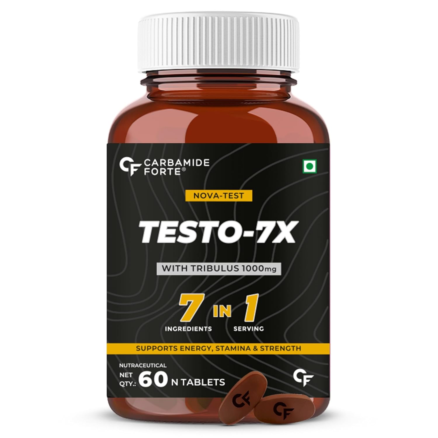 CARBAMIDE FORTE TESTOSTERONE SUPPLEMENT WITH TRIBULUS 1000MG, ASHWAGANDHA,  60 TABLETS