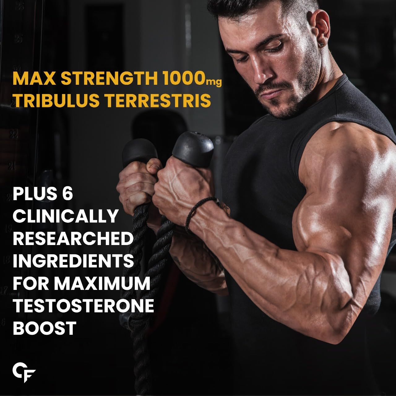 CARBAMIDE FORTE TESTOSTERONE SUPPLEMENT WITH TRIBULUS 1000MG, ASHWAGANDHA,  60 TABLETS