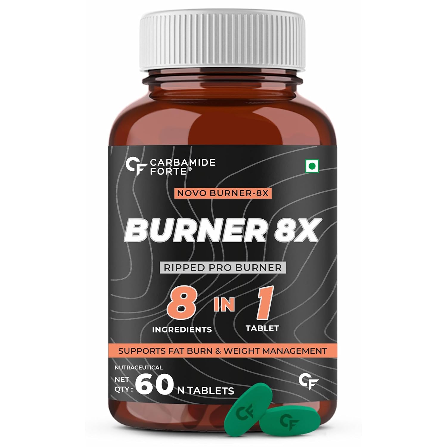 CARBAMIDE FORTE FAT BURNER FOR MEN & WOMEN | WEIGHT LOSS SUPPORT - 60 VEG TABLETS