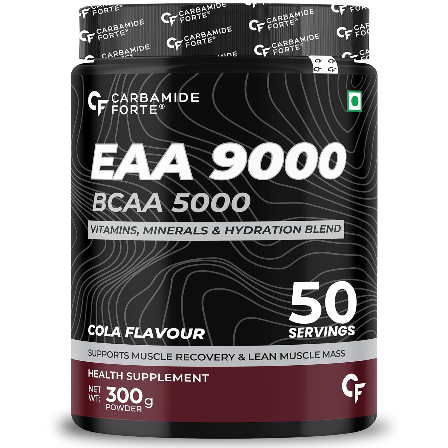 CARBAMIDE FORTE EAA SUPPLEMENT FOR MEN & WOMEN WITH HYDRATION BLEND & VITAMINS COLA FLAVOUR 300GM