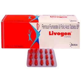LIVOGEN FERROUS FUMARATE & FOLIC ACID CAPTAB