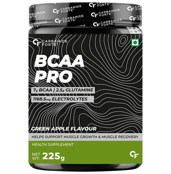 CARBAMIDE FORTE BCAA PRO POWDER GREEN APPLE 225GM