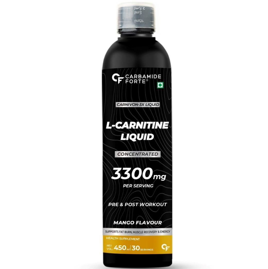 CARBAMIDE FORTE L CARNITINE LIQUID 3300MG WITH ADDED VITAMINS MANGO FLAVOUR 450ML