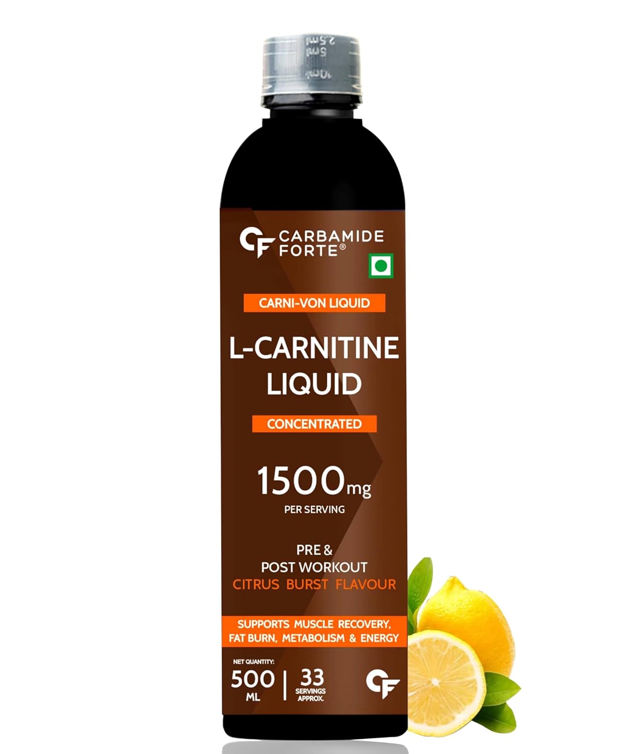 CARBAMIDE FORTE L-CARNITINE CONCENTRATED LIQUID WITH 1500MG PRE & POST WORKOUT SUPPLEMENT 500ML