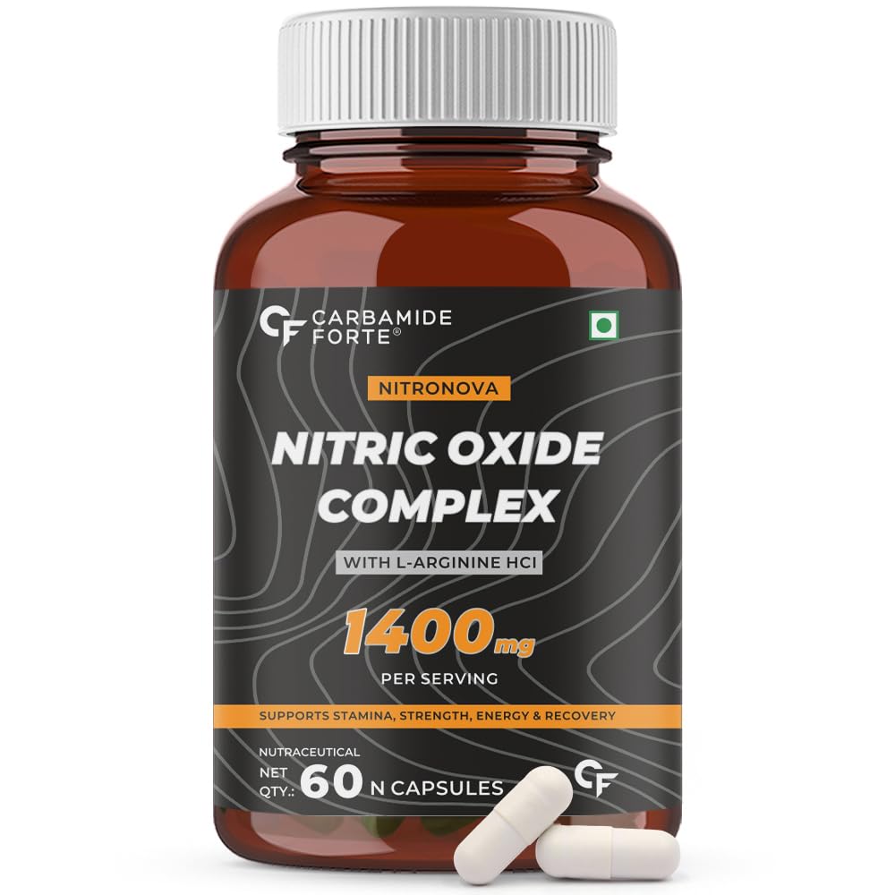 CARBAMIDE FORTE NITRIC OXIDE SUPPLEMENT FOR ADULTS 1200MG WITH L-ARGININE HCL 60 CAPSULES