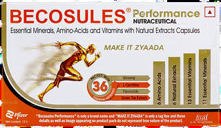 BECOSULES PERFORMANCE CAPSULE WITH MINERALS, AMINO ACIDS & VITAMINS