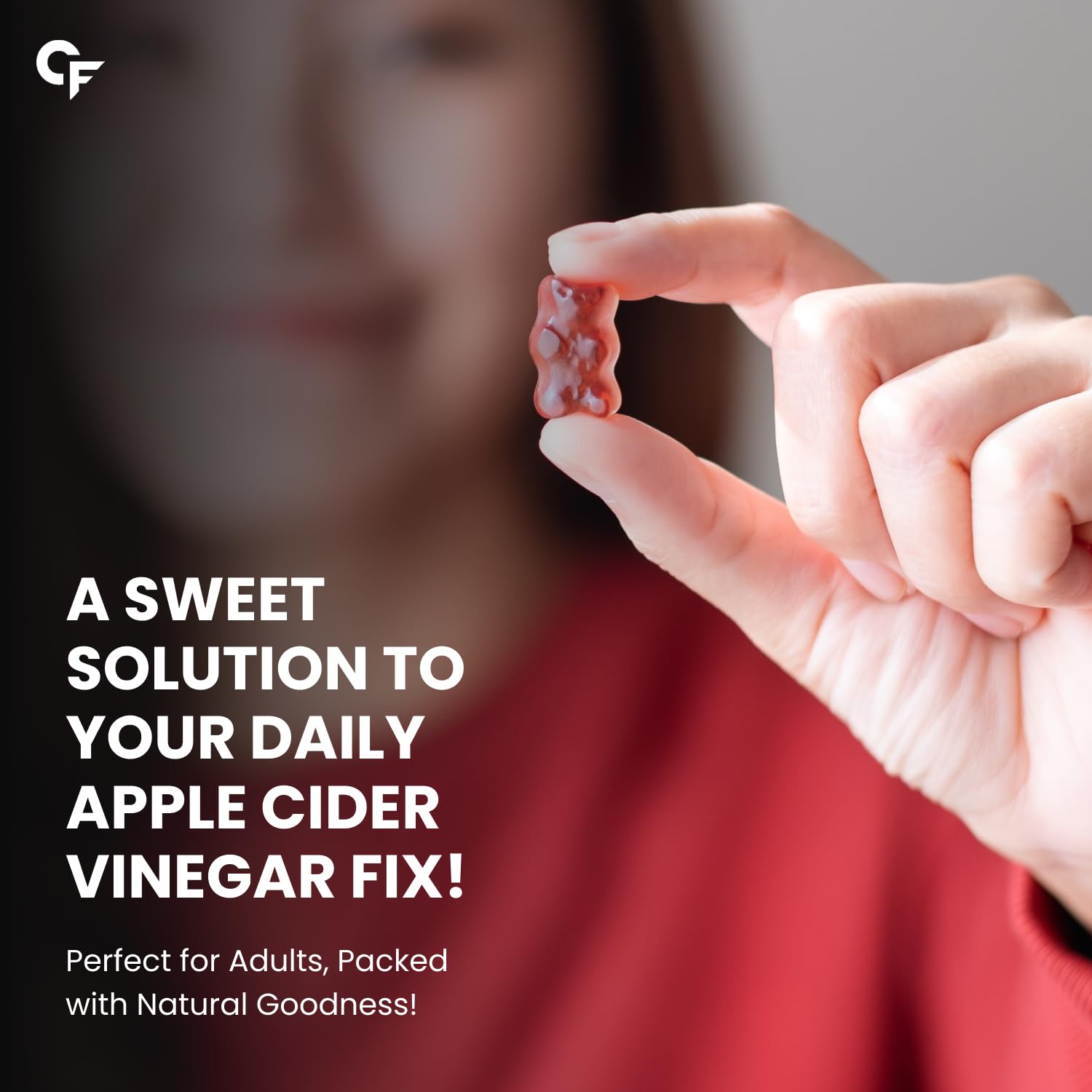 CARBAMIDE FORTE APPLE CIDER VINEGAR GUMMIES - WITH VITAMIN D & E 60 VEGAN GUMMIES