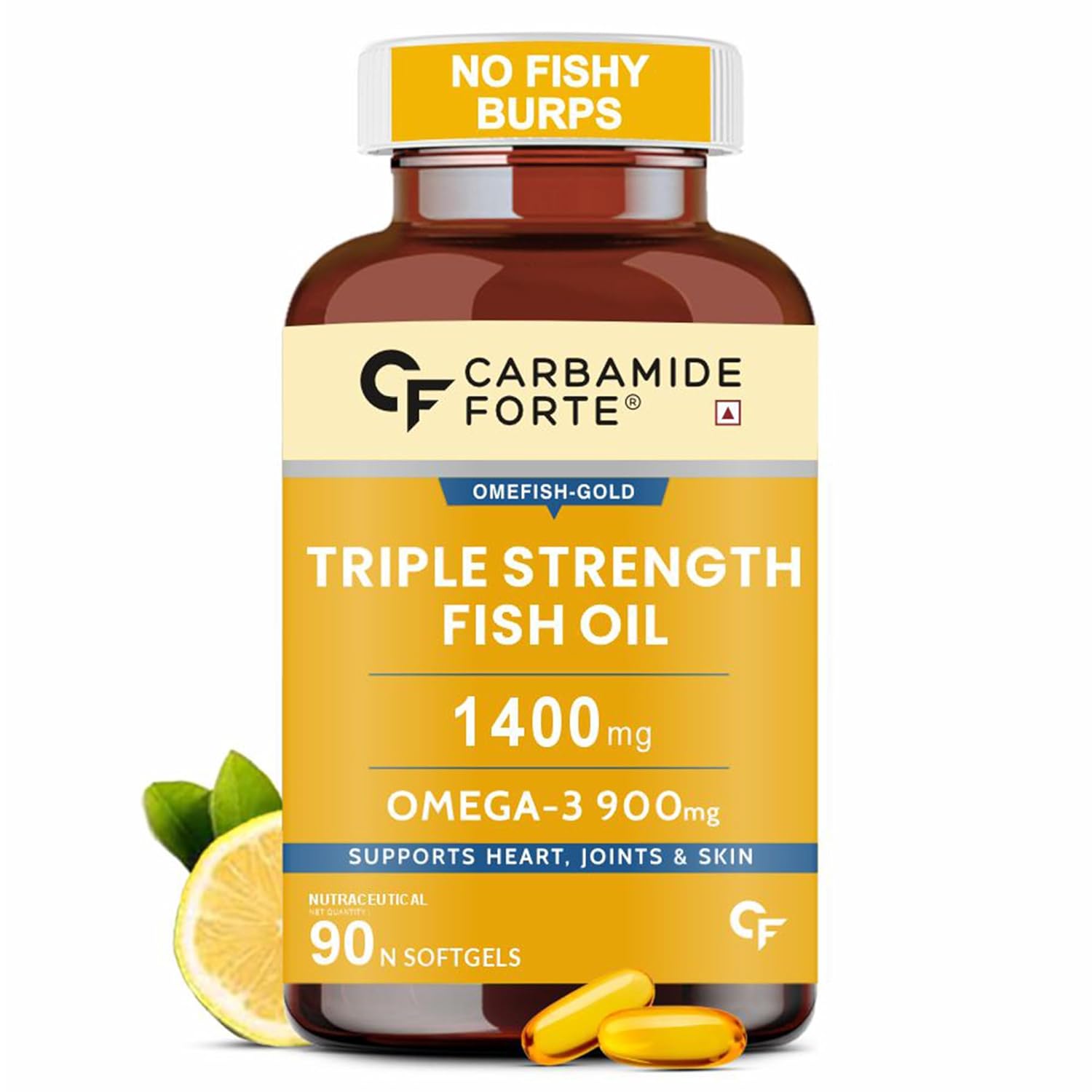 CARBAMIDE FORTE TRIPLE STRENGTH FISH OIL 1400MG WITH OMEGA 3 900MG 90 CAPSULES