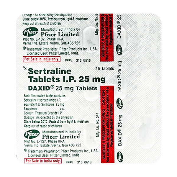 DAXID 25MG TABLET