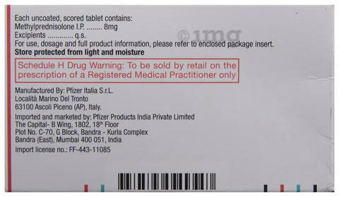 MEDROL 8MG TABLET