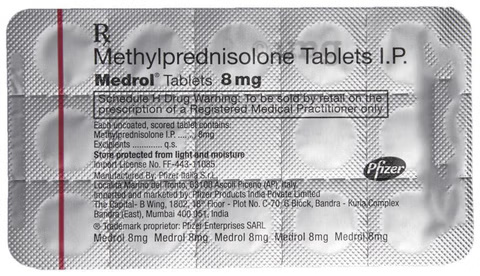 MEDROL 8MG TABLET