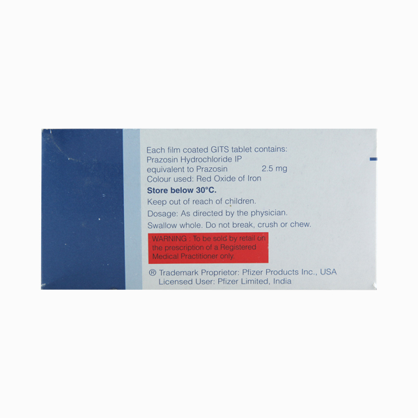 MINIPRESS XL 2.5MG TABLET