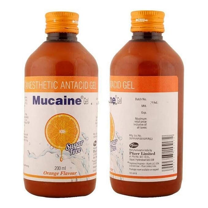 MUCAINE GEL ORANGE 200ML