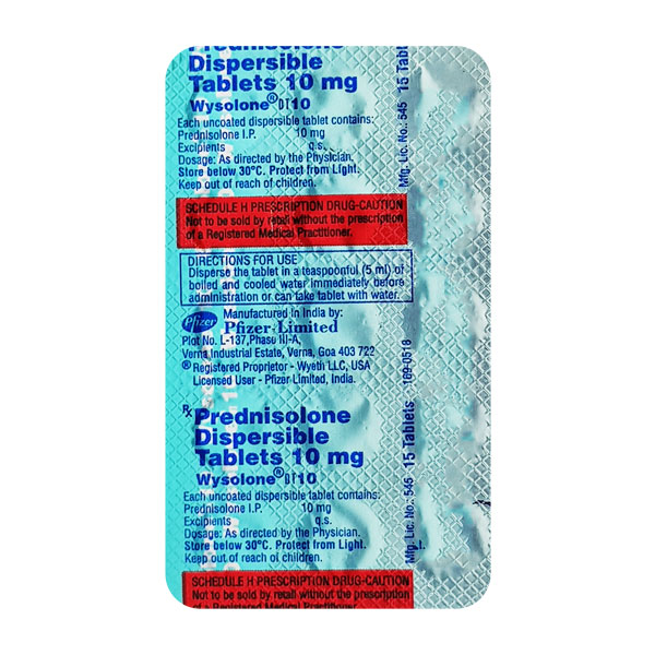WYSOLONE DT 10MG TABLET