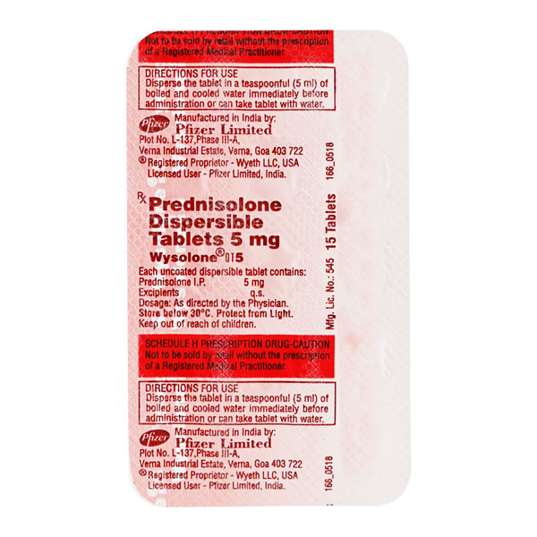 WYSOLONE DT 5MG TABLET
