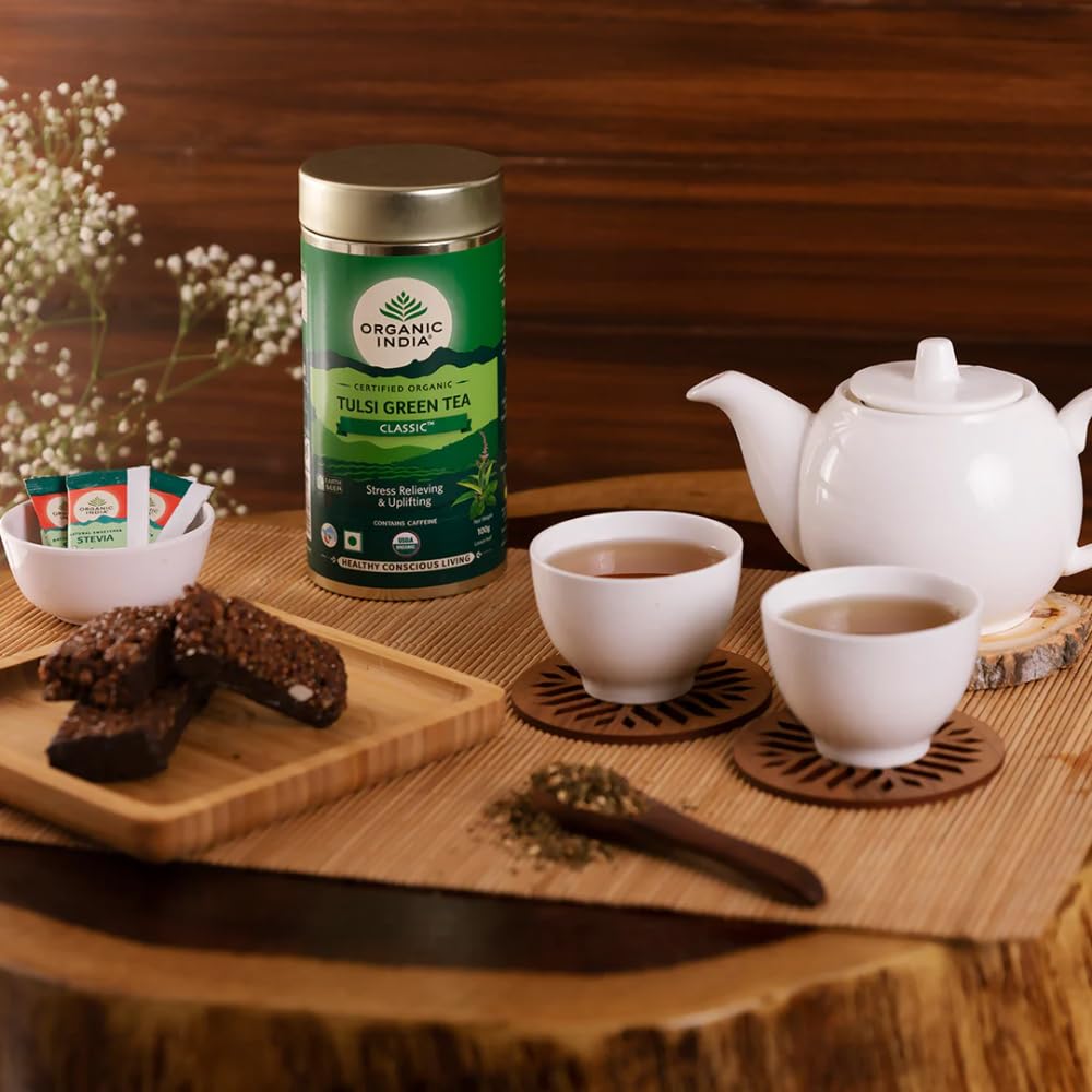 ORGANIC INDIA THE TULSI GREEN TEA, 100G