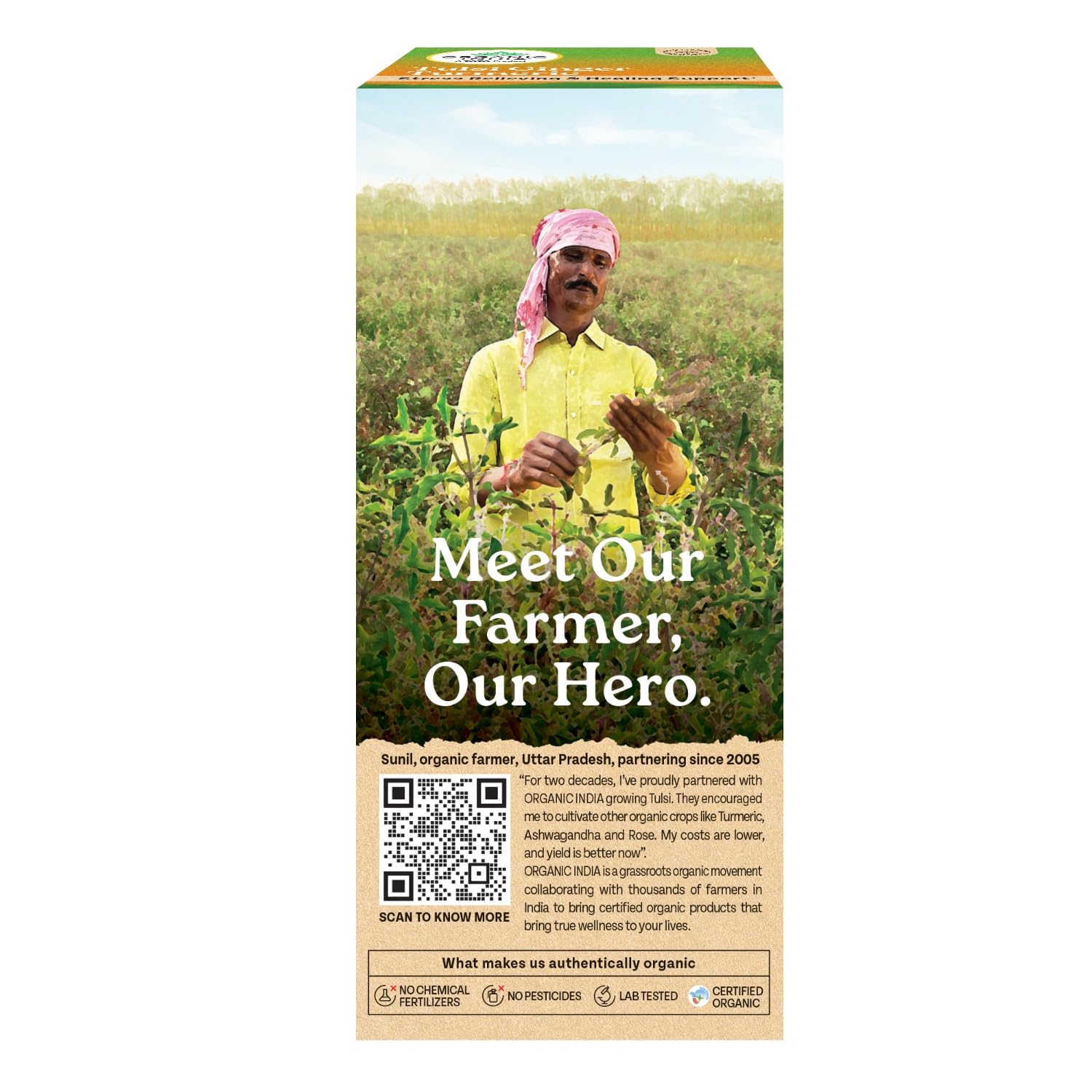 ORGANIC INDIA TULSI GINGER TURMERIC - 25 TEA BAGS