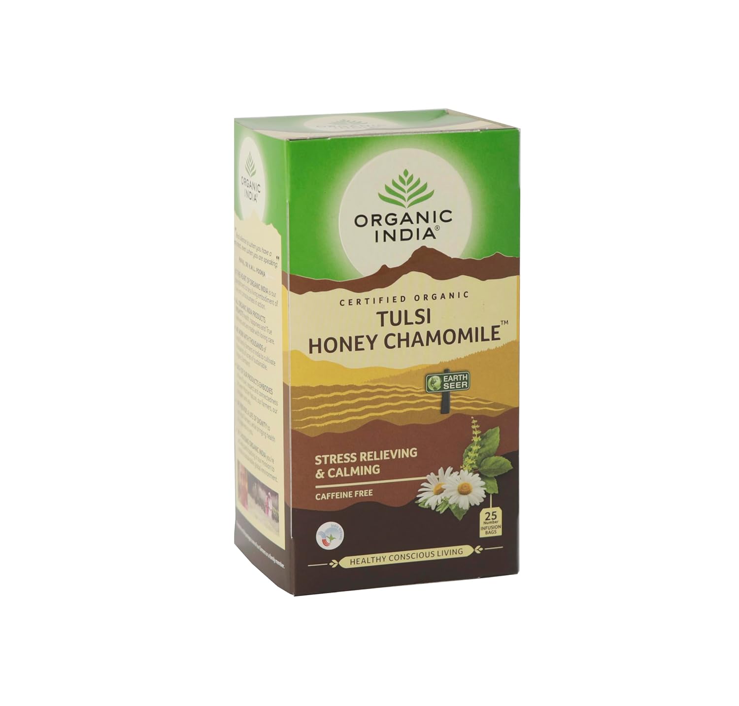ORGANIC INDIA TULSI HONEY CHAMOMILE 25 TEA BAGS