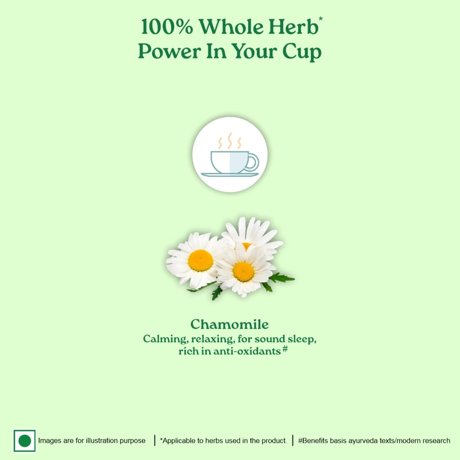 ORGANIC INDIA SIMPLY CHAMOMILE 25 TEA BAGS